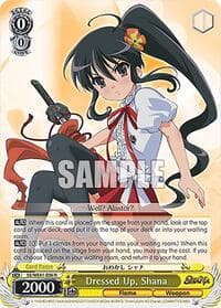 Dressed Up, Shana - Shakugan no Shana Premium Booster - Weiss Schwarz card