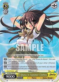 Shana in Summer Clothes - Shakugan no Shana Premium Booster - Weiss Schwarz card