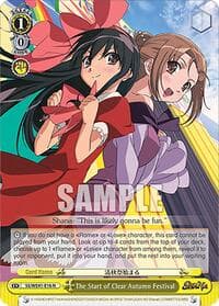 The Start of Clear Autumn Festival - Shakugan no Shana Premium Booster - Weiss Schwarz card