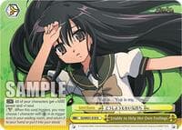 Unable to Help Her Own Feelings - Shakugan no Shana Premium Booster - Weiss Schwarz card