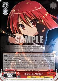 Shana & Alastor - Shakugan no Shana Premium Booster - Weiss Schwarz card