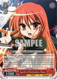 Apostle of Destruction, Shana - Shakugan no Shana Premium Booster - Weiss Schwarz card
