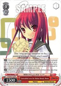 Unrivalled Love for Melon Bread, Shana - Shakugan no Shana Premium Booster - Weiss Schwarz card