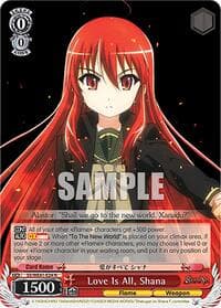 Love Is All, Shana - Shakugan no Shana Premium Booster - Weiss Schwarz card