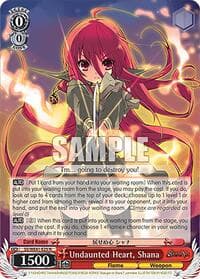 Undaunted Heart, Shana - Shakugan no Shana Premium Booster - Weiss Schwarz card