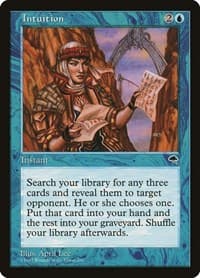 Intuition - Tempest - Magic: The Gathering card