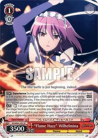 "Flame Haze" Wilhelmina - Shakugan no Shana Premium Booster - Weiss Schwarz card