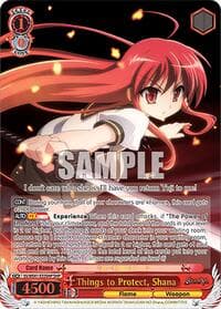 Things to Protect, Shana (SHP) - Shakugan no Shana Premium Booster - Weiss Schwarz card