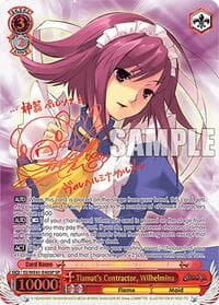 Tiamat's Contractor, Wilhelmina (SP) - Shakugan no Shana Premium Booster - Weiss Schwarz card