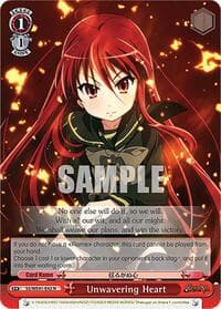 Unwavering Heart - Shakugan no Shana Premium Booster - Weiss Schwarz card