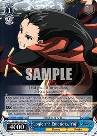 Logic and Emotions, Yuji - Shakugan no Shana Premium Booster - Weiss Schwarz card