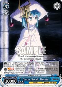 Divine Recall, Hecate - Shakugan no Shana Premium Booster - Weiss Schwarz card