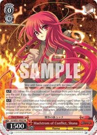 Maelstrom of Conflict, Shana - Shakugan no Shana Premium Booster - Weiss Schwarz card