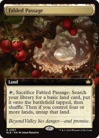 Fabled Passage (Extended Art) - Bloomburrow - Magic: The Gathering card