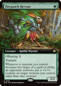 Pawpatch Recruit (Extended Art) - Bloomburrow - Magic: The Gathering card