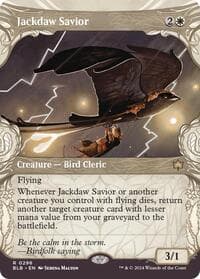 Jackdaw Savior (Showcase) - Bloomburrow - Magic: The Gathering card