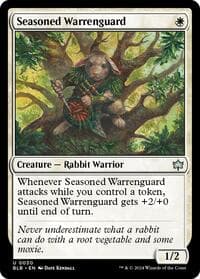 Seasoned Warrenguard - Bloomburrow - Magic: The Gathering card