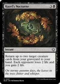 Hazel's Nocturne - Bloomburrow - Magic: The Gathering card