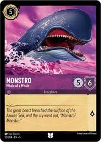 Monstro - Whale of a Whale - Shimmering Skies - Disney Lorcana card