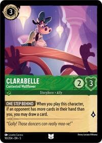 Clarabelle - Contented Wallflower - Shimmering Skies - Disney Lorcana card