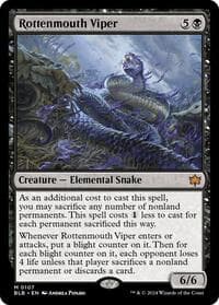 Rottenmouth Viper - Bloomburrow - Magic: The Gathering card