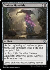 Sinister Monolith - Bloomburrow - Magic: The Gathering card