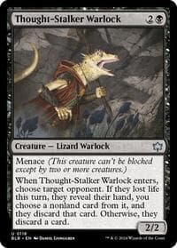Thought-Stalker Warlock - Bloomburrow - Magic: The Gathering card