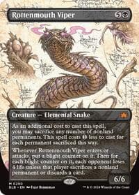 Rottenmouth Viper (Borderless) - Bloomburrow - Magic: The Gathering card