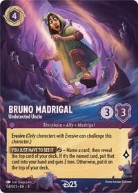 Bruno Madrigal - Undetected Uncle - D23 Promos - Disney Lorcana card