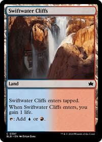 Swiftwater Cliffs - Bloomburrow - Magic: The Gathering card