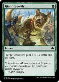 Giant Growth - Bloomburrow - Magic: The Gathering card
