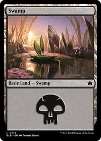 Swamp (0374) - Bloomburrow - Magic: The Gathering card