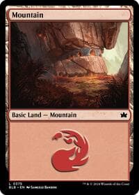 Mountain (0375) - Bloomburrow - Magic: The Gathering card