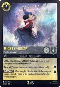 Mickey Mouse - Playful Sorcerer - D23 Promos - Disney Lorcana card
