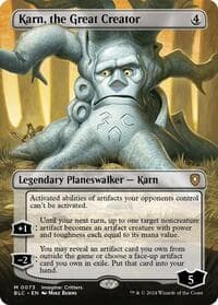 Karn, the Great Creator (Borderless) - Commander: Bloomburrow - Magic: The Gathering card