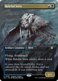 Baleful Strix (Borderless) - Commander: Bloomburrow - Magic: The Gathering card