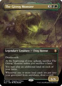 The Gitrog Monster (Borderless) - Commander: Bloomburrow - Magic: The Gathering card