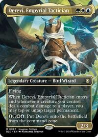 Derevi, Empyrial Tactician (Borderless) - Commander: Bloomburrow - Magic: The Gathering card