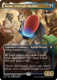 Kwain, Itinerant Meddler (Borderless) - Commander: Bloomburrow - Magic: The Gathering card