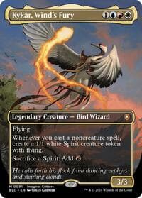 Kykar, Wind's Fury (Borderless) - Commander: Bloomburrow - Magic: The Gathering card