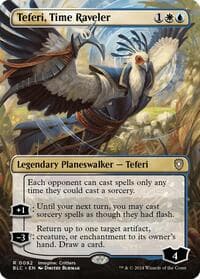 Teferi, Time Raveler (Borderless) - Commander: Bloomburrow - Magic: The Gathering card