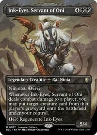 Ink-Eyes, Servant of Oni (Borderless) - Commander: Bloomburrow - Magic: The Gathering card