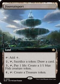 Fountainport (Extended Art) - Bloomburrow - Magic: The Gathering card