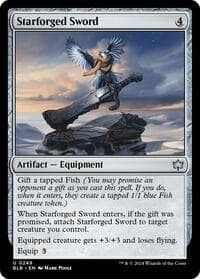 Starforged Sword - Bloomburrow - Magic: The Gathering card
