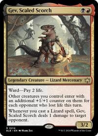 Gev, Scaled Scorch - Bloomburrow - Magic: The Gathering card