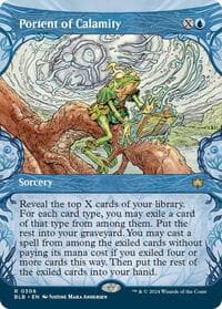 Portent of Calamity (Showcase) - Bloomburrow - Magic: The Gathering card