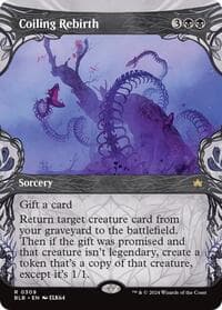 Coiling Rebirth (Showcase) - Bloomburrow - Magic: The Gathering card