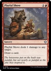 Playful Shove - Bloomburrow - Magic: The Gathering card