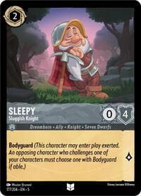 Sleepy - Sluggish Knight - Shimmering Skies - Disney Lorcana card