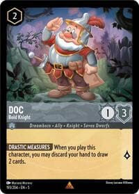 Doc - Bold Knight - Shimmering Skies - Disney Lorcana card